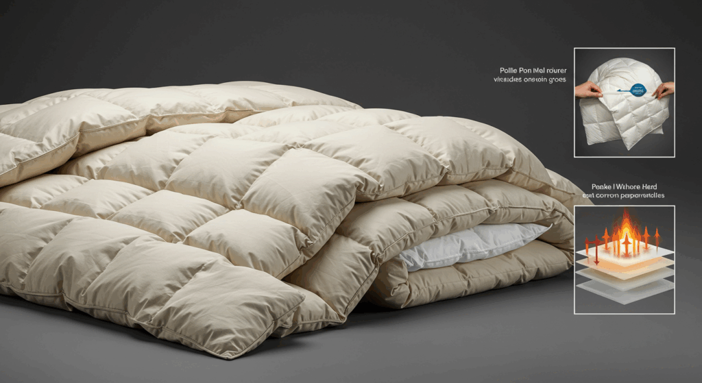 熟睡できる羽毛布団 軽量