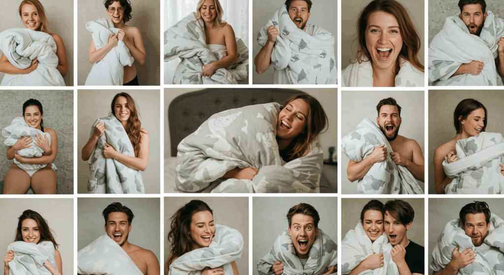 身体に沿う 羽毛布団